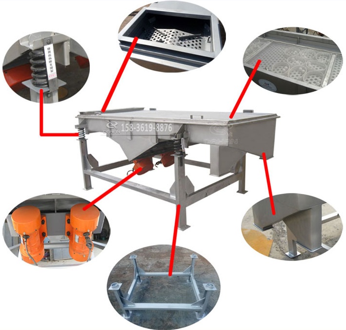 DZSF-515直線振動篩結構 DZSF-515直線振動篩結構